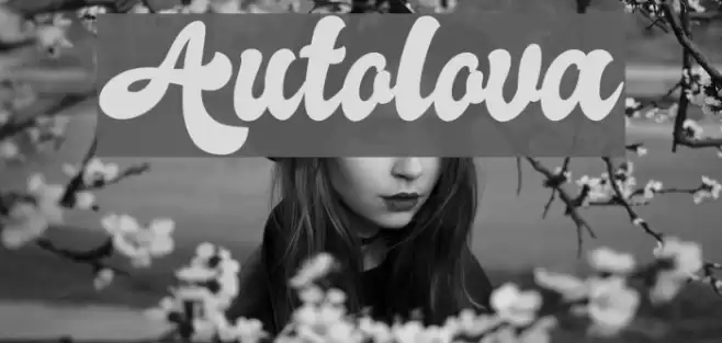 Autolova Font examples