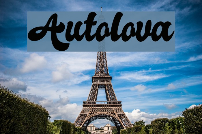 Autolova Font - FFonts.net