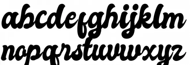Autolova Font LOWERCASE