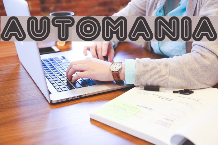 Automania Font examples