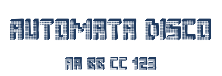Automata Disco Font Preview