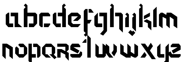 Automata Regular Font LOWERCASE