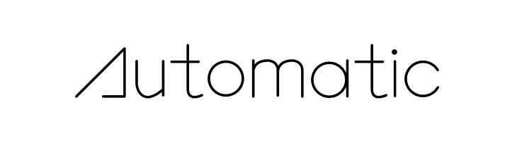 Automatic  font caratteri gratis