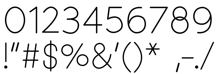 Automatic Font OTHER CHARS