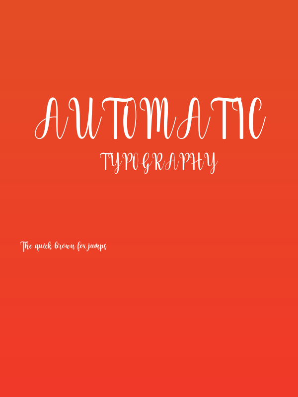 Automatic Poster