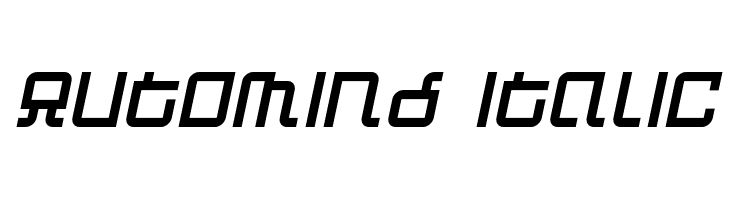 Automind Italic  Frei Schriftart Herunterladen
