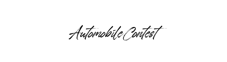 Automobile Contest  Frei Schriftart Herunterladen