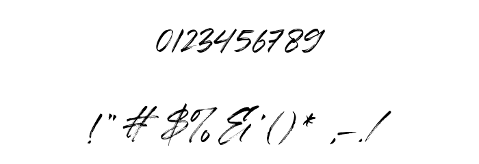Automobile Contest Font OTHER CHARS