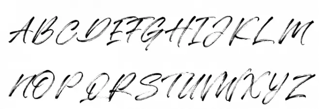 Automobile Contest Schriftart Groß