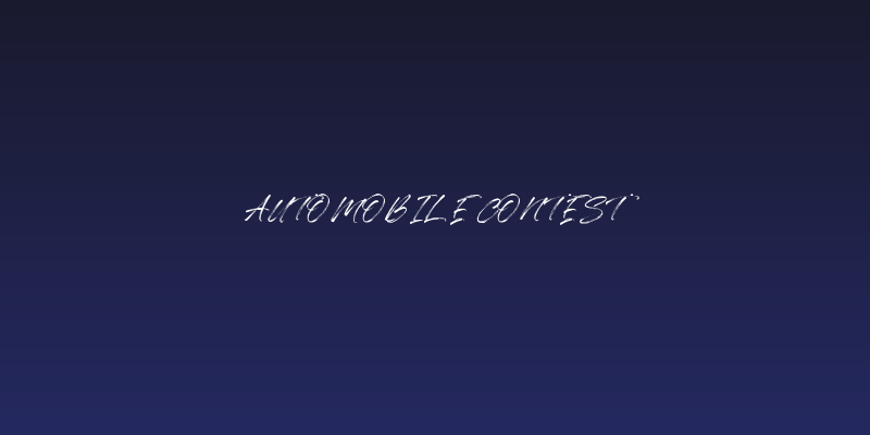 Automobile Contest Social Header