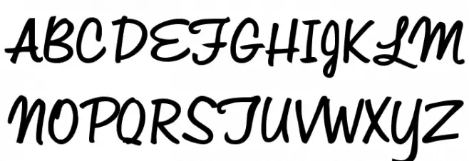 Automobile Schriftart Groß
