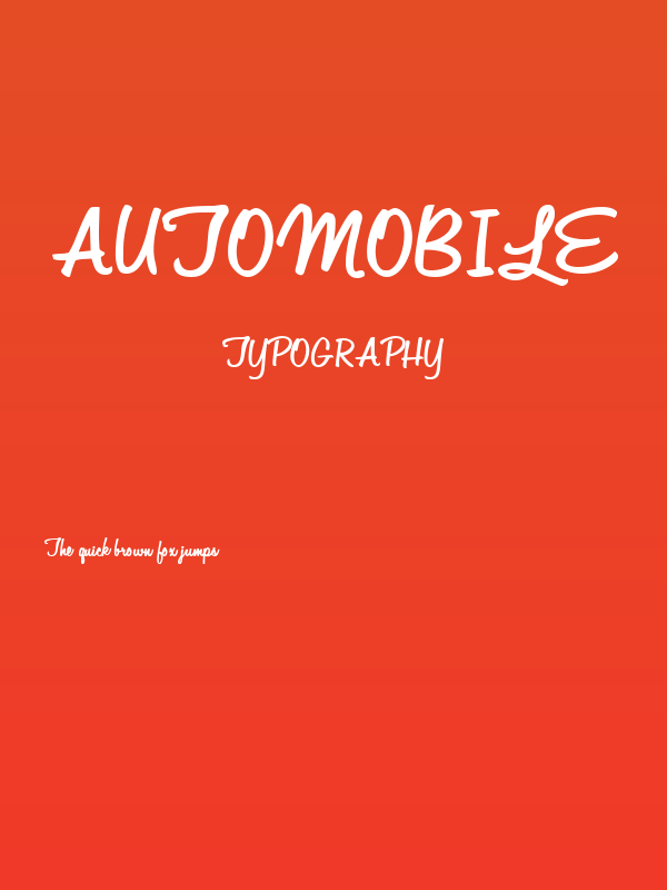 Automobile Poster