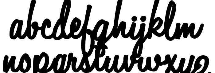 Automobile Font LOWERCASE