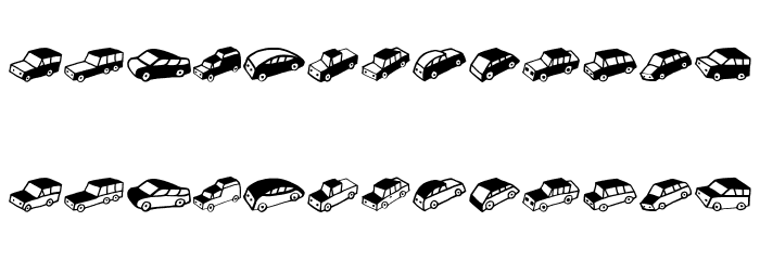 Automobiles Regular Font OTHER CHARS