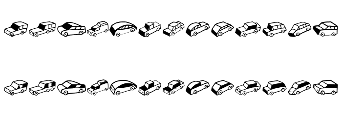 Automobiles Regular Font LOWERCASE