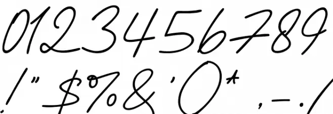 Autonesia Font OTHER CHARS