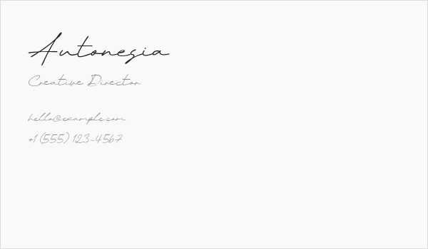 Autonesia Business Card