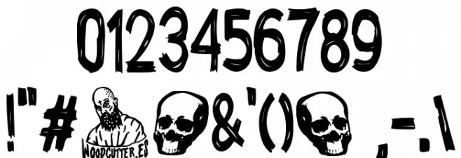 Autonomous Matriarchy Font OTHER CHARS