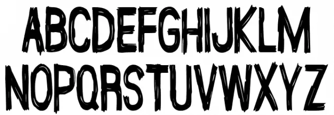 Autonomous Matriarchy Font UPPERCASE