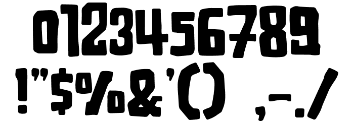Autophobia Font OTHER CHARS