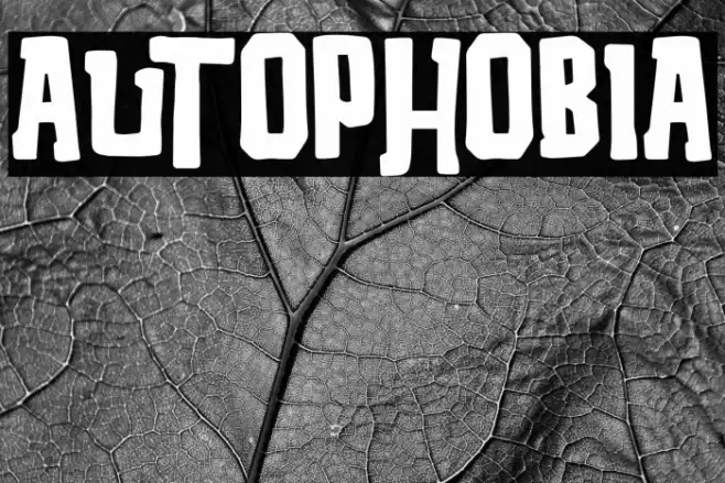 Autophobia Font examples