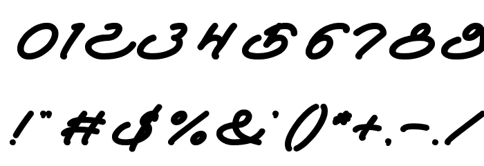 Autopilot Bold Font OTHER CHARS