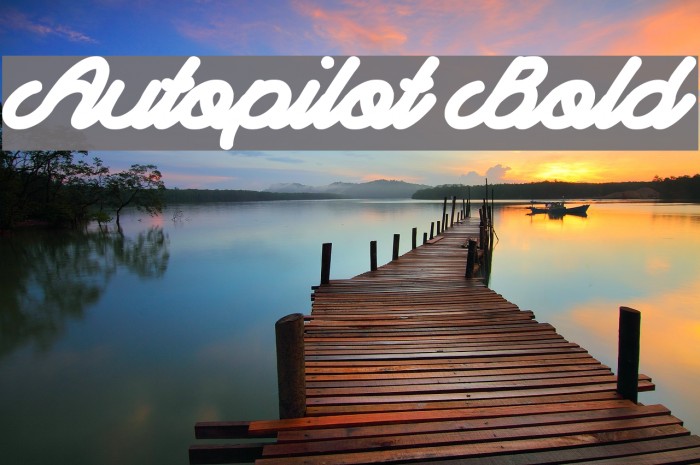 Autopilot Bold Font examples