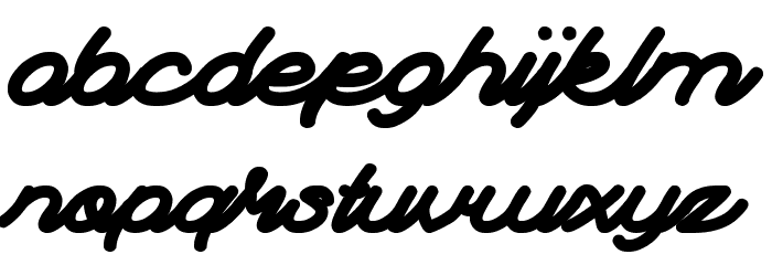 Autopilot Bold Font LOWERCASE