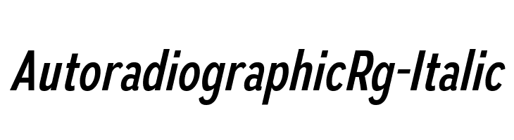 AutoradiographicRg-Italic  baixar fontes gratis