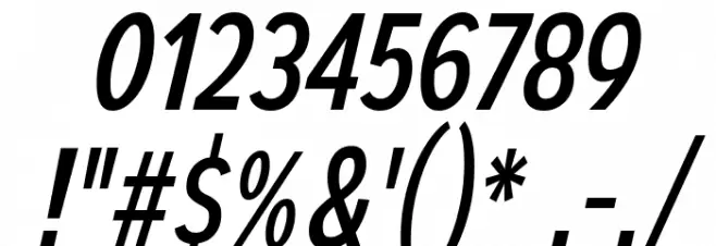 AutoradiographicRg-Italic Font OTHER CHARS