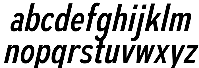 AutoradiographicRg-Italic Font LOWERCASE