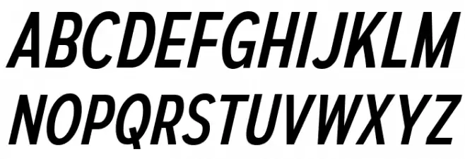 AutoradiographicRg-Italic Caratteri MAIUSCOLE