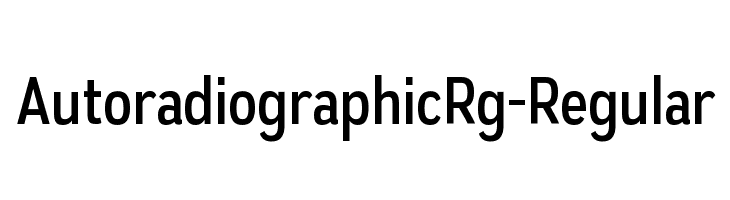 AutoradiographicRg-Regular  font caratteri gratis