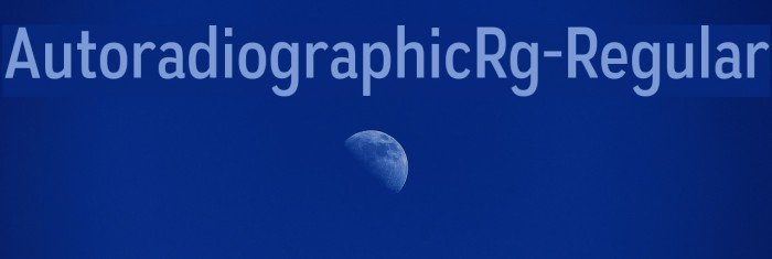 AutoradiographicRg-Regular Font examples