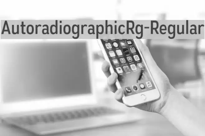 AutoradiographicRg-Regular Font examples