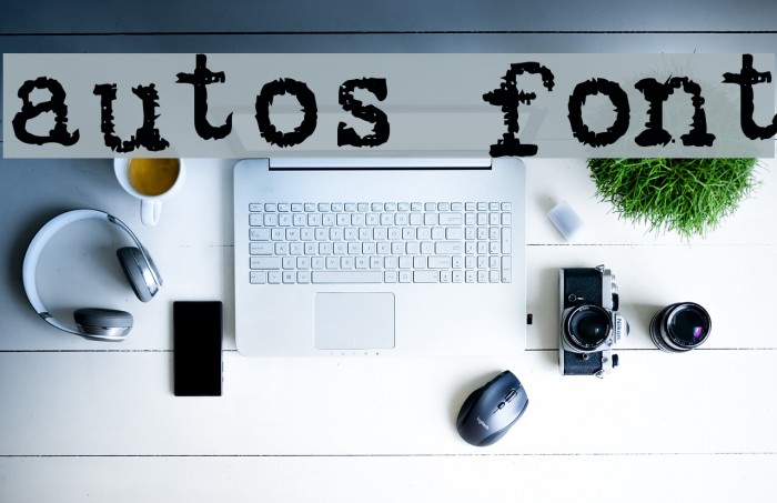 Autos Font examples