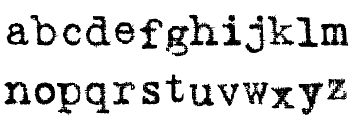 Autos Font LOWERCASE