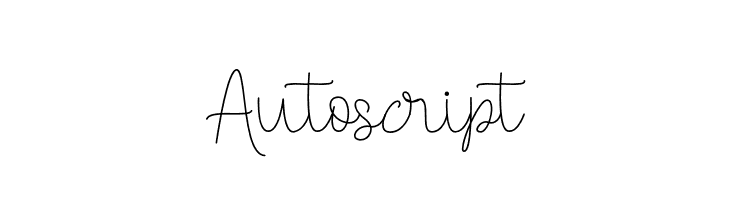 Autoscript  les polices de caractères gratuit tlcharger