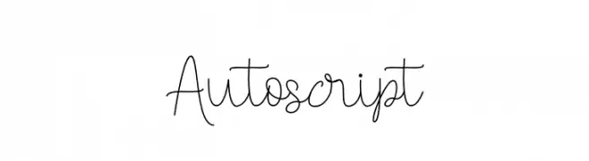 Autoscript  नि: शुल्क फ़ॉन्ट्स डाउनलोड