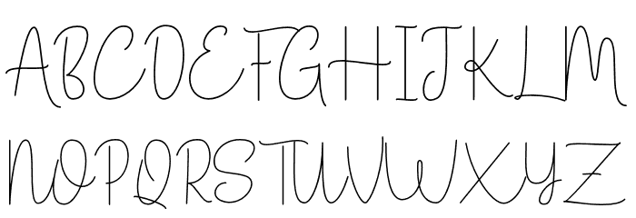 Autoscript Font UPPERCASE