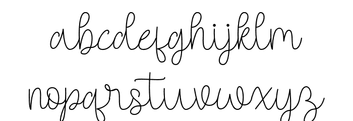 Autoscript Font LOWERCASE