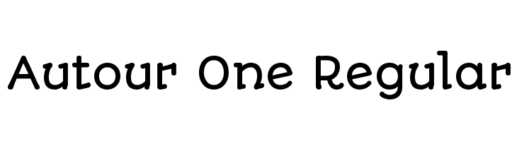Autour One Regular  Descarca Fonturi Gratis