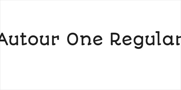 Autour One Regular Logo