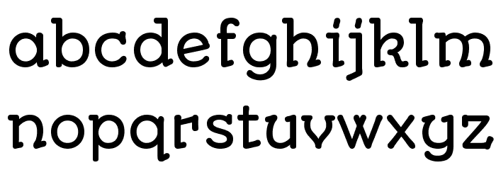 Autour One Regular Font LOWERCASE