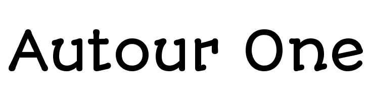 Autour One Шрифта