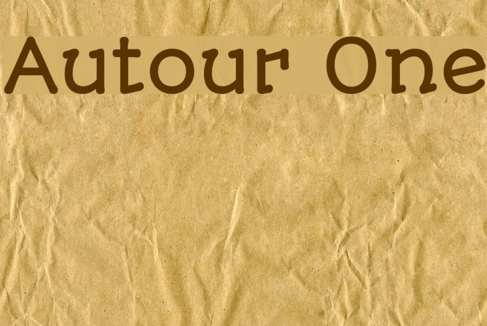 Autour One Font examples
