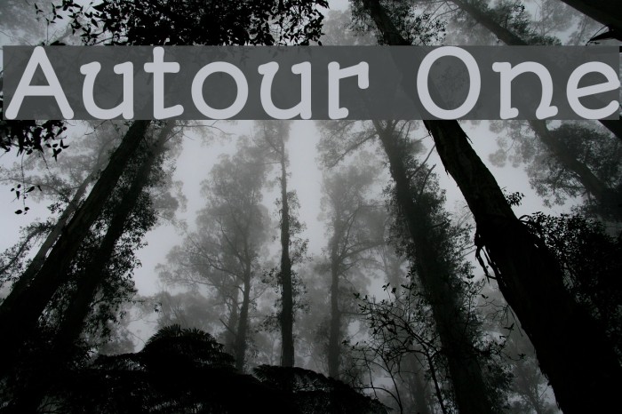 Autour One Font examples