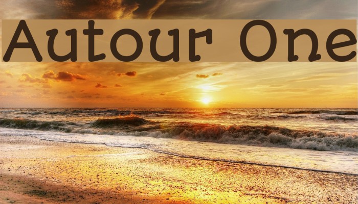 Autour One Font examples