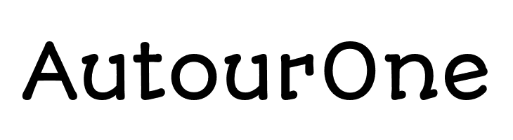 AutourOne  フリーフォントのダウンロード