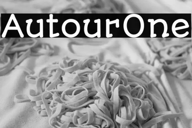 AutourOne Caratteri examples